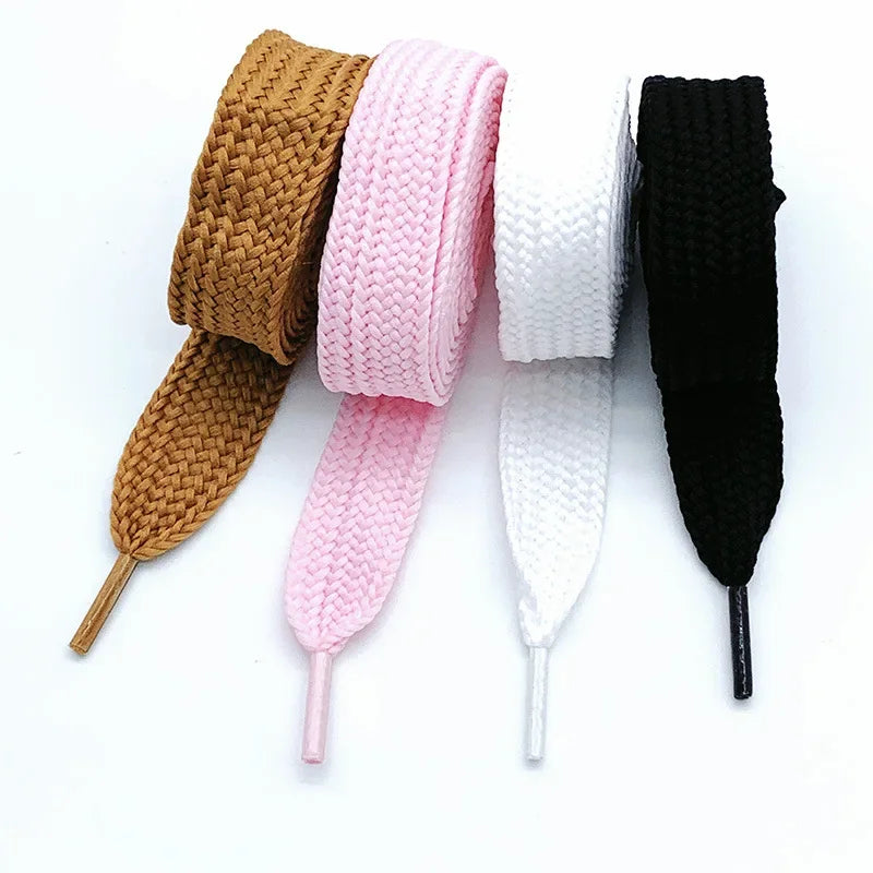 2cm Wider Flat Shoelaces New Casual Sneakers Laces for Shoes Fashion Rope Shoelace 100/120/140/160CM Shoes 1Pair Good