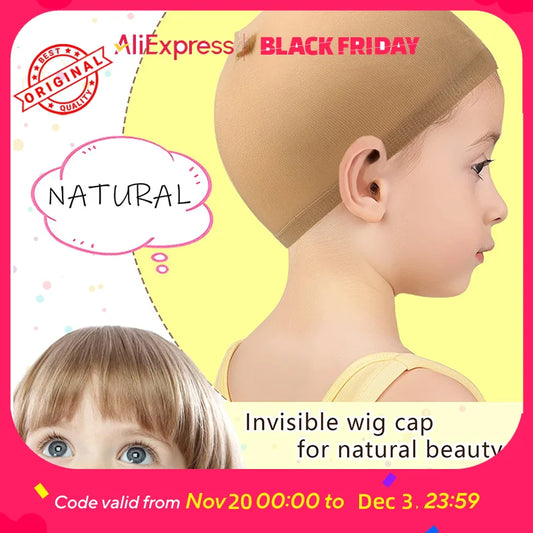 Wig Caps for Halloween & Cosplay - Breathable Mesh Cap for Costume Parties - Seamless Hair Concealer