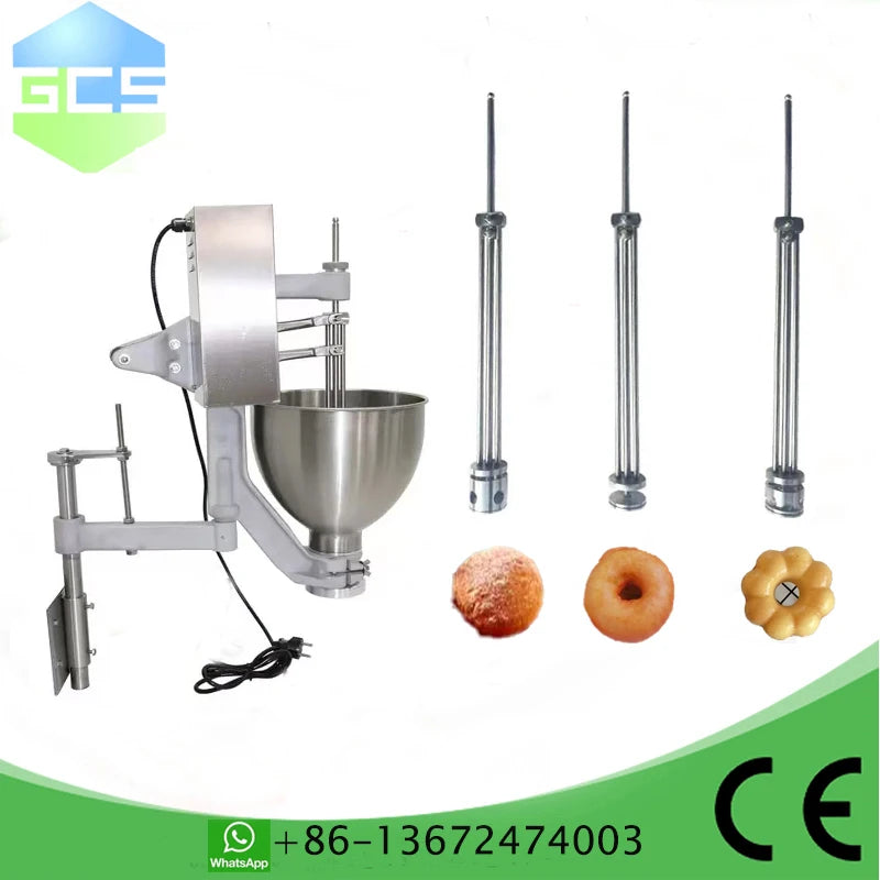 1 set Manual or electric arm for Sweet donut ring with 3 molds Professional Donut Making Machine