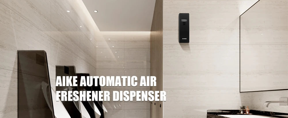 AIKE Automatic Air Freshener Set Timing Spray Dispenser with LCD Screen,Wall-Mounted/Standing Air Purifier for Home,Hotel Toilet