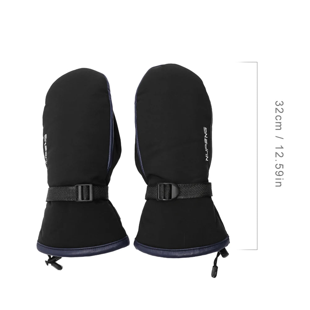 Winter Gloves Electric Heating Gloves USB Charging Snowboard Gloves Cold-Proof 3 Gear Temperature for Climbing Hiking Cycling