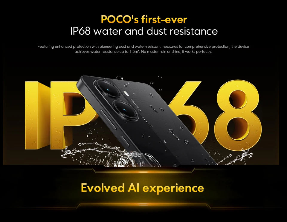 POCO X7 Pro 5G Global Version Mobile Phone 6000mAh 90W HyperCharge 1.5K 120Hz Display IP68 50MP Camera Dimensity 8400-Ultra NFC