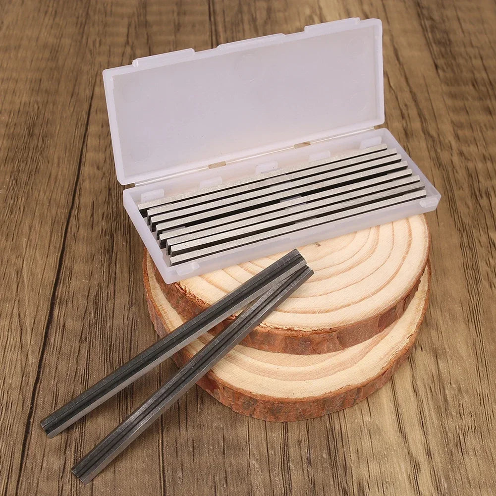 10Pcs 82mm Carbide Planer Blade 82x5.5x1.2mm Reversible Wood Planer Knife for Woodworking Machinery Parts