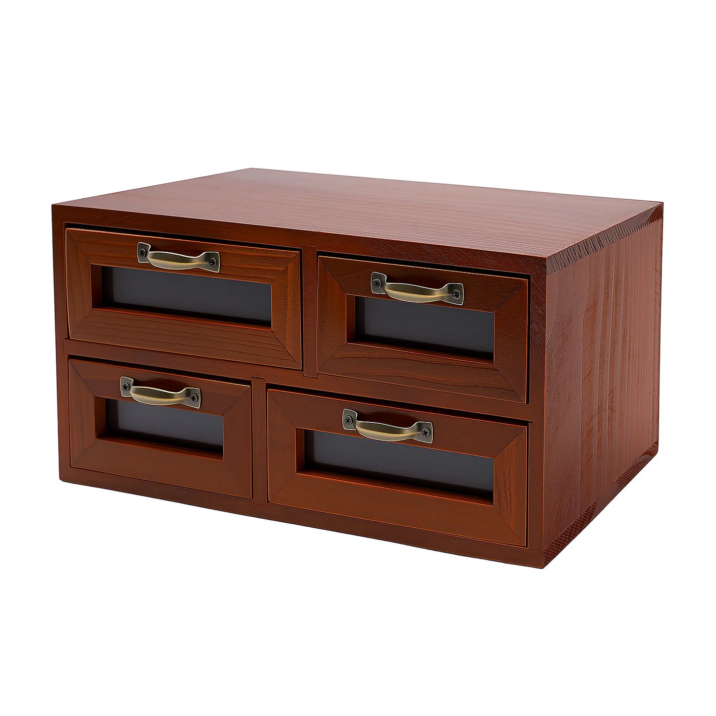 Retro Desk Organizer With Drawers, Wooden Desktop Storage Cabinet, Storage Box For Craftsmen To Organize Sewing Pins, Buttons