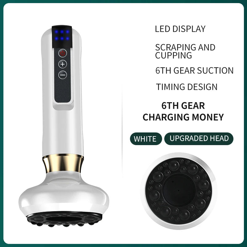 Smart Cupping Vacuum Massage Jars Heating Suction Cup Cellulite Medical Chinese Electric Cupping Therapy Body Relax Guasha Cans