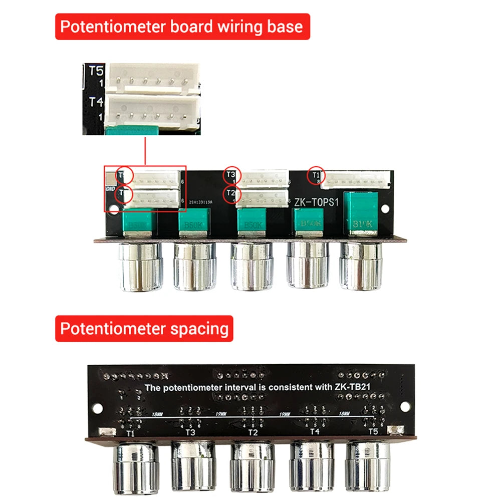 HIFI ZK-TB22/ZK-TB21F TPA3116 50w+50w+100wBluetooth 5.1 Audio Bass Power Amplifier Board Stereo Tweeter Subwoofer With Phone APP