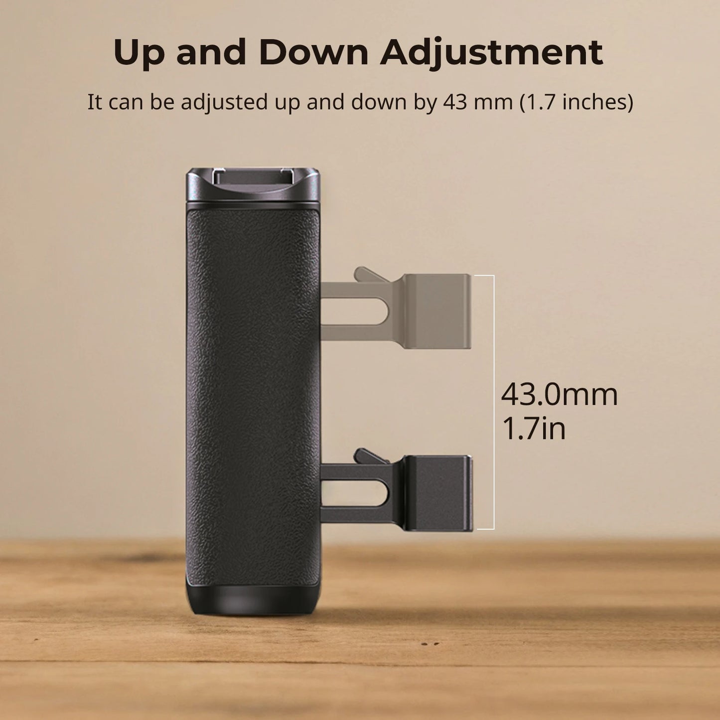 SmallRig mini NATO Side Handle Left and Right Changeable Vertically Adjustable to 43mm Side Handle Load 6kg 4840
