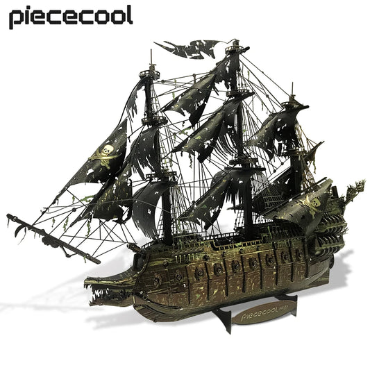 Piececool Model Building Kits The Flying Dutchman 3D Puzzle Metal DIY Set Jigsaw for Adult Gifts