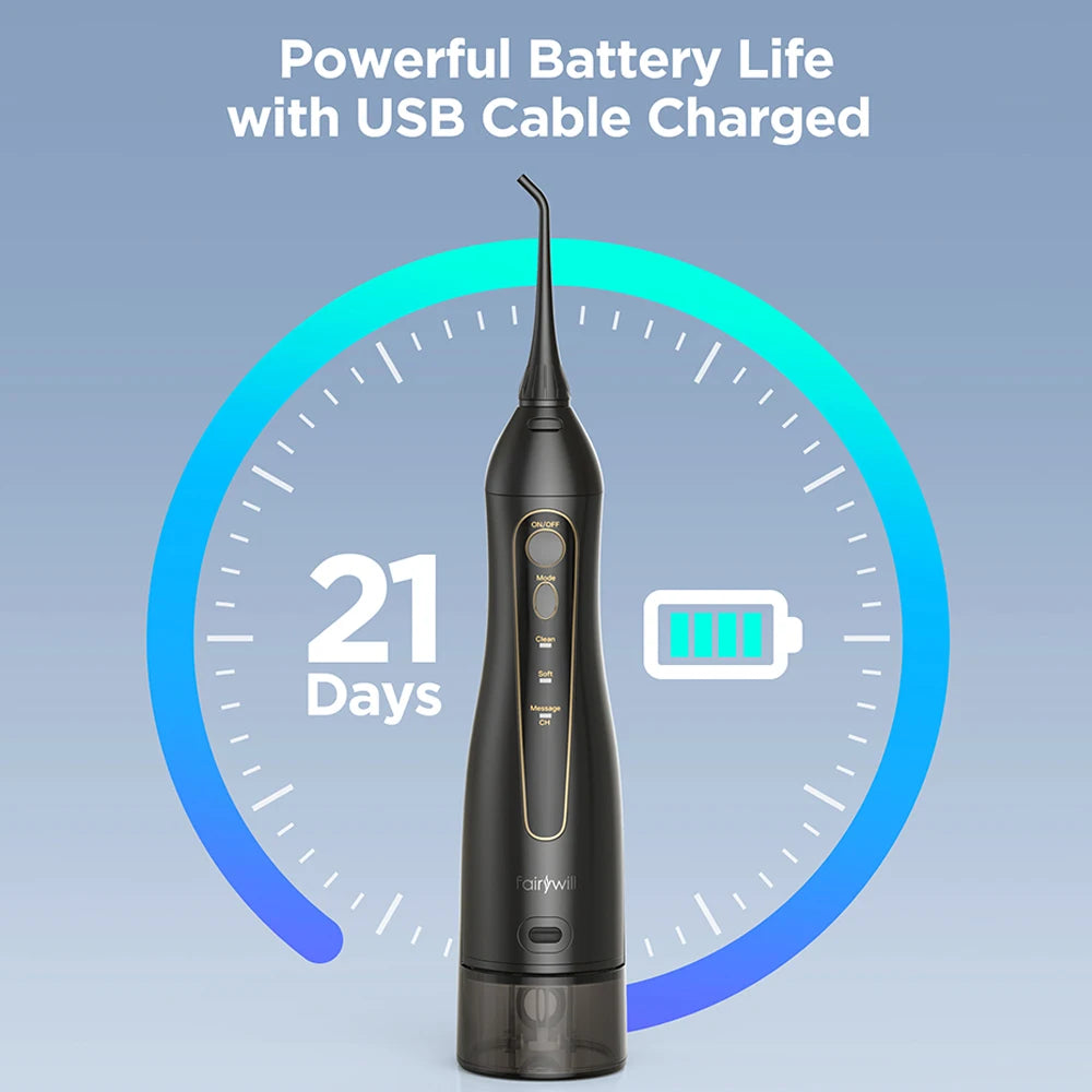 Fairywill Portable Dental Water Flosser gum care