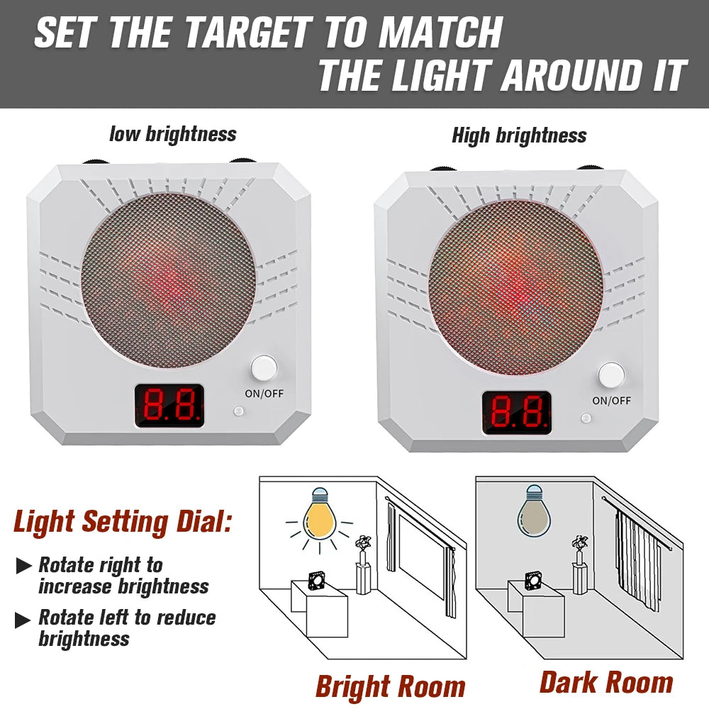 Infrared Induction Electronic Scoring Laser Target Color Sensitive Shooting Practice with Sound Effects Training Toy Equipment