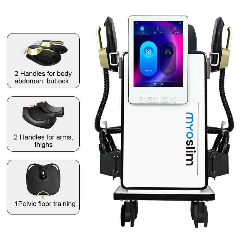 Upgrade EMS Professional Fat Reduction Body Contouring Equipment Wireless Handle Muscle Stimulate Shaping