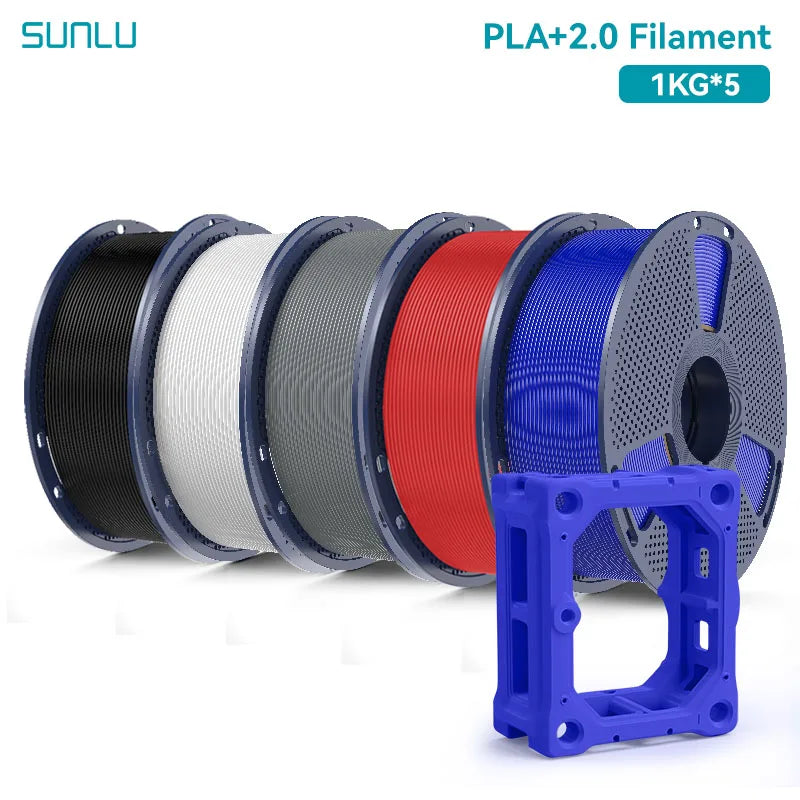 SUNLU 5KG 3D Filament PLA+/PLA+2.0/AntiString PLA /PLA Meta/High Speed PLA Filamnet 1.75mm 1KG Filament for 3D Printer& 3D Pen