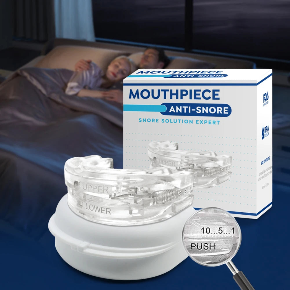 New Mouth Guard Anti-Snoring Teeth Bruxism Mouthguard Improves Sleep Teeth Bruxism Sleep and Apnea Snoring Device Stops Snoring