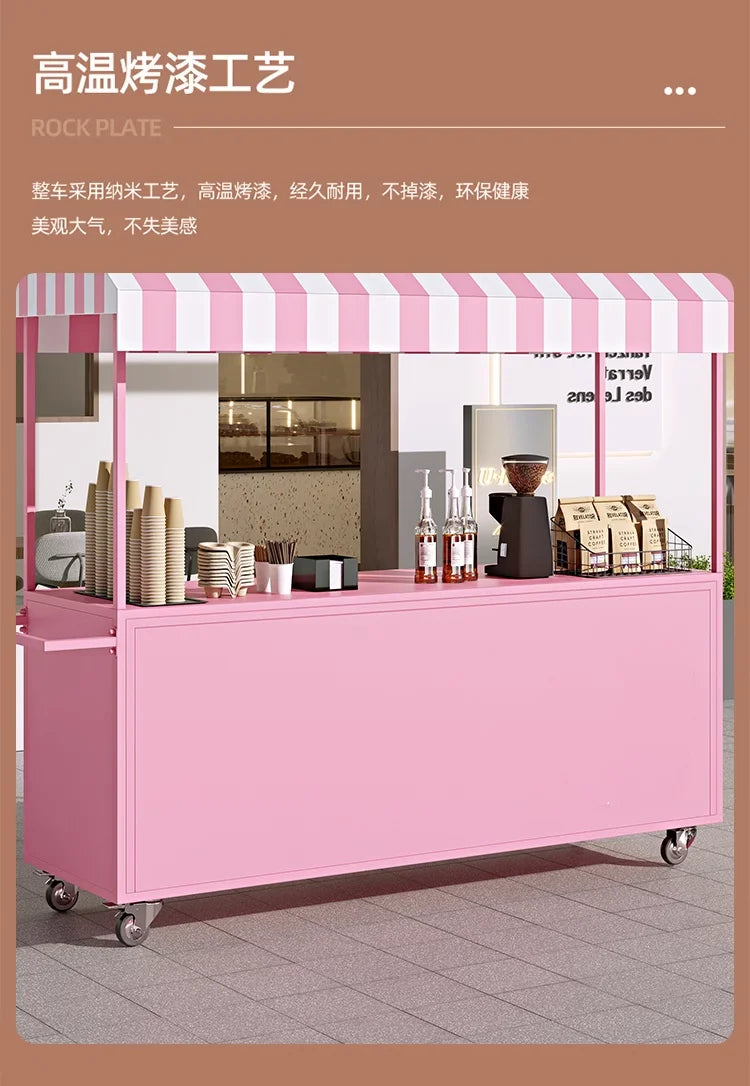 Night market stalls, small carts, shopping malls, supermarkets, promotion platforms, trucks, mobile snacks, dining carts