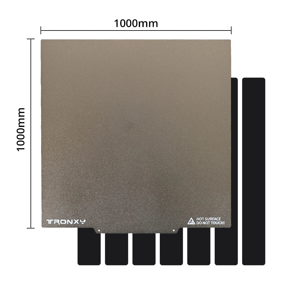 Tronxy 3D Printer 500/600/800/1000mm PEI Sticker for Heatbed Hot Bed Spring Steel Sheet Pre-applied PEI with Flex Magnetic Base