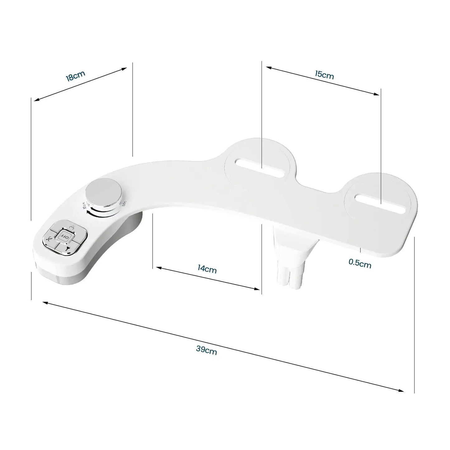 SAMODRA New Bidet Toilet Seat Attachment Toilet Bidet Sprayer Ultra-Thin 3 Funtions Ass Bidet Shower Hygienic Wash For Bathroom