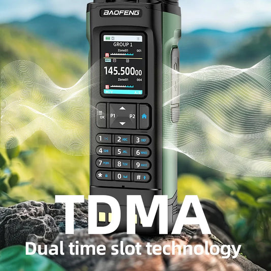 New BAOFENG DM32 Walkie Talkie DMR GPS 10W Programming Multi Band Wireless Copy Frequency Type-C DM-32UV Ham 2 Way Ra