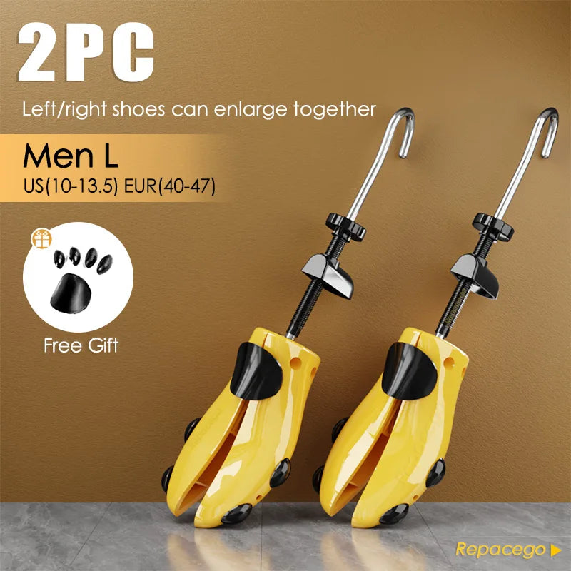 Repacego 1/2Piece Shoe Trees Adjustable Shoe Stretcher Plastic Expander Men Women Unisex Length Width shoes Extender Keeper Heel