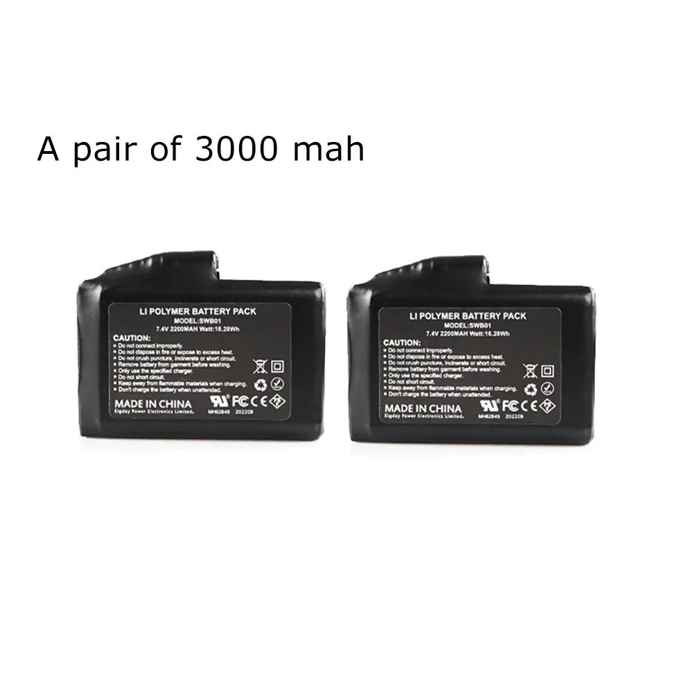 7.4V 3000 mAh Charger Rechargeable Lithium Polymer Battery Heated Gloves Socks Heated Jackets Vest Motorcycle Gloves USB Battery