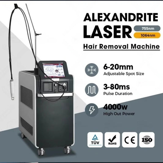 2026 SLyriclaser 1064/532nm long pulse width High quality 1064nm painless hair removal Clinic 755NM alexandrite machine