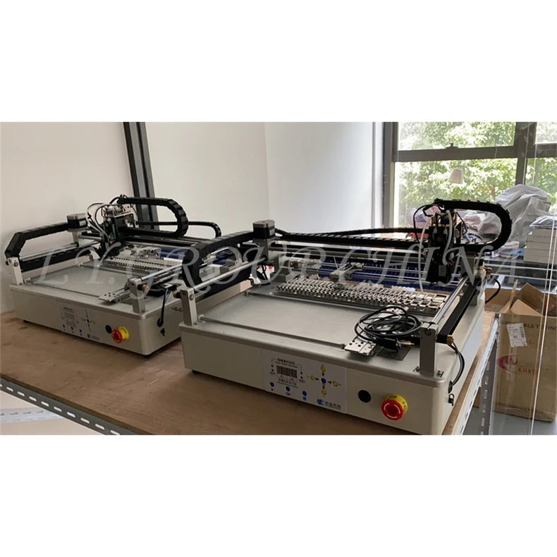 Q1 Dual Heads 25 Bits Desktop Full Automatic SMT Pick Place Machine Chip Mounter Solder Station with 4 Head