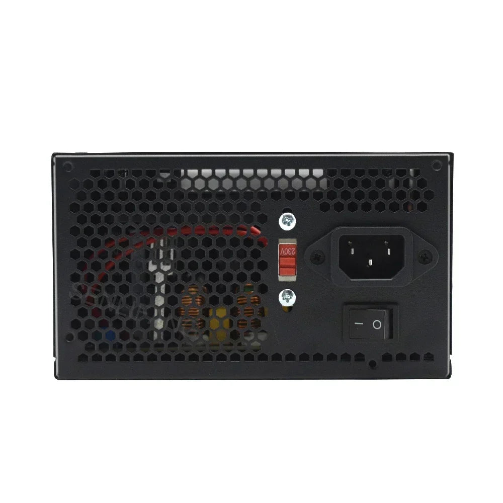110/230V ATX 400W 600W RGB Colorful Silent Fan PSU 24Pin 12V Desktop E-Sports Video Game Computer Power Supply