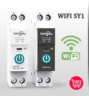 TUYA WIFI Smart Circuit Breaker Power Metering 1P 63A DIN Rail for Smart Home  wireless Remote Control Switch by APP TONGOU