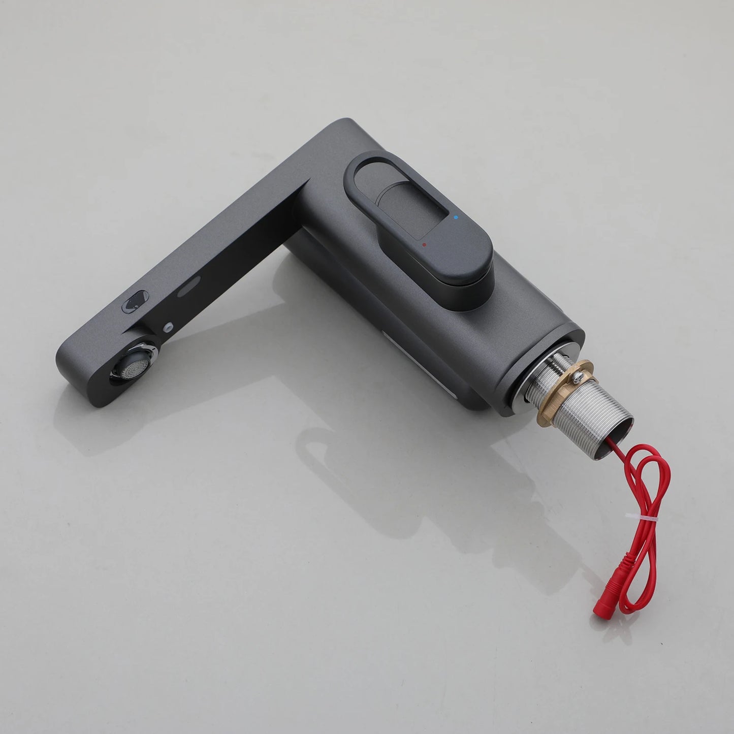 SINLAKU Bathroom Basin Sensor Faucet With Foam Soap Dispenser Deck Mounted Single Hole Stream Outlet Touch Free Mixer Taps