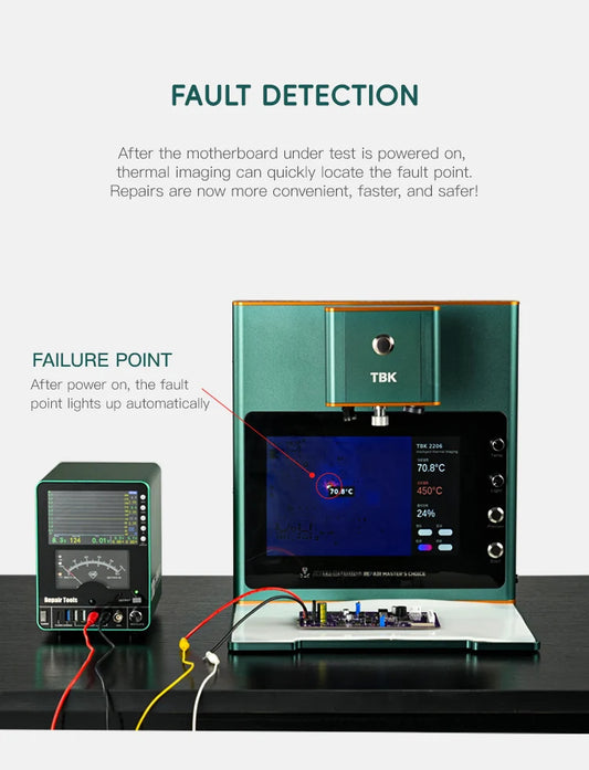TBK 2206 Smart Laser Disassembly Welding Machine Adjust Heating Range/Fault Detection for Motherboard Welding Repair Tool