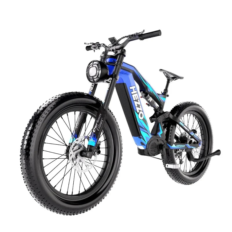 HEZZO K9 Electric Bike 1000W motor 52V 21Ah battery160N.m E bike Oil brakes with power-off protection off-road Electric bike