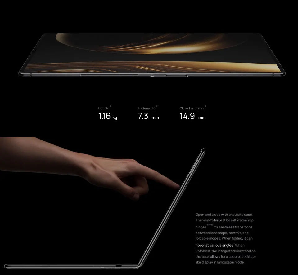 HUAWEI MateBook Fold Extraordinary Master 18-inch Dual-layer OLED Display HarmonyOS 5 Ultra-light and Thin Folding Computer,