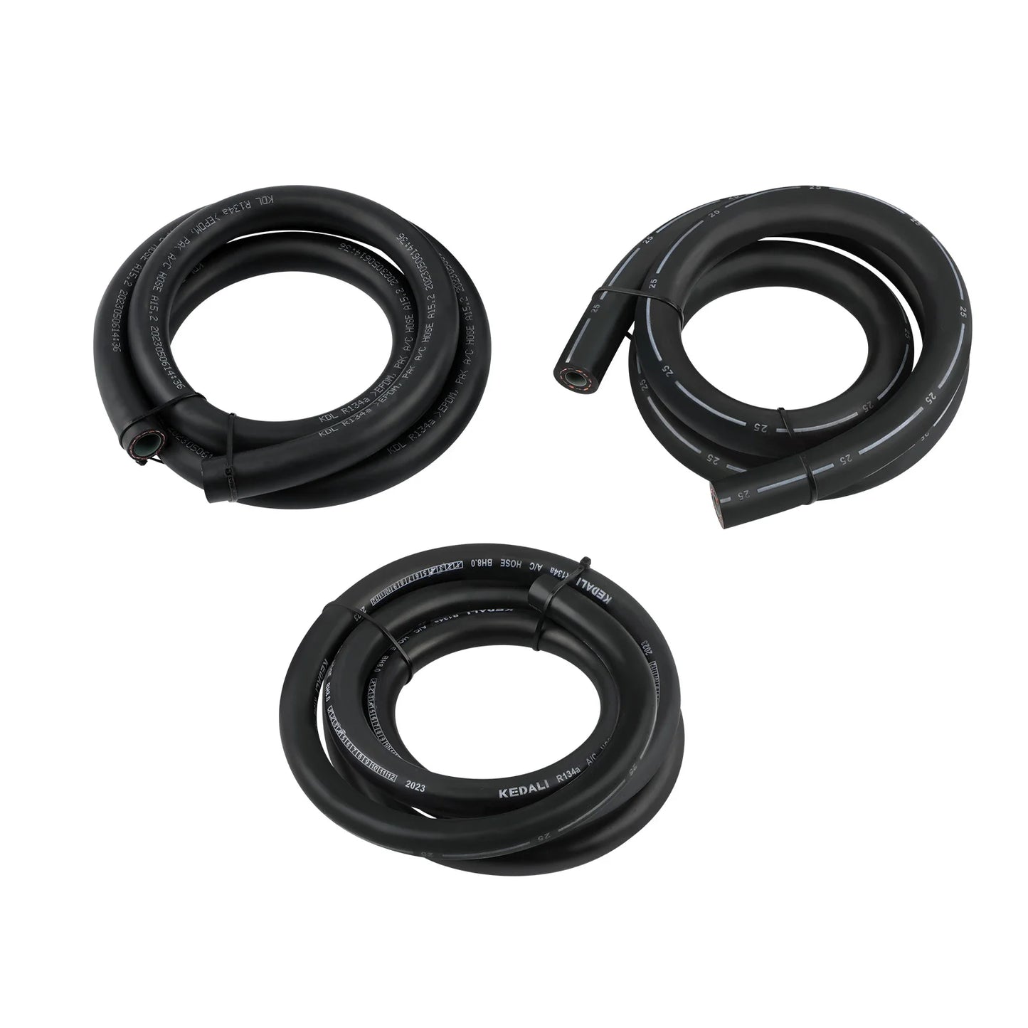 Universal 134a Air Conditioning Hose Kit & Black Drier & O-Ring Fittings