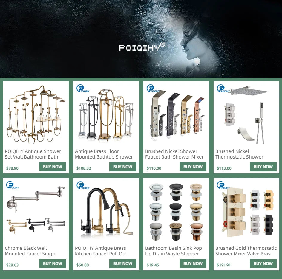 POIQIHY Black Bathroom Shower Faucet Set Wall Mount Black 8''Rainfall Shower Head With Handheld Sprayer Bathtub Shower Mixer