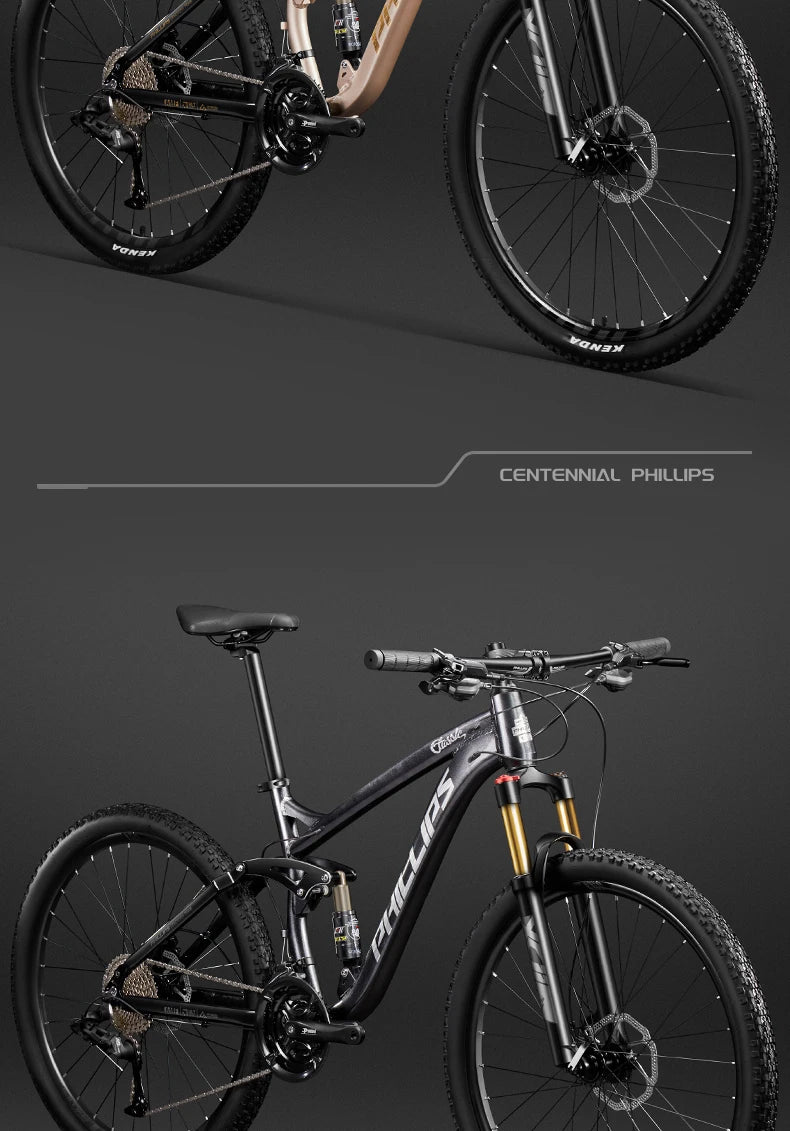 24/26/27.5 inch Mountain Bike Downhill Mountain Bicycle 27/30/33 Speed Soft Tail Full Shock Absorption Bicycle