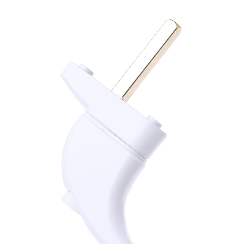 UPVC White Universal Espag Window Handle - Key Locking For Double Glazing
