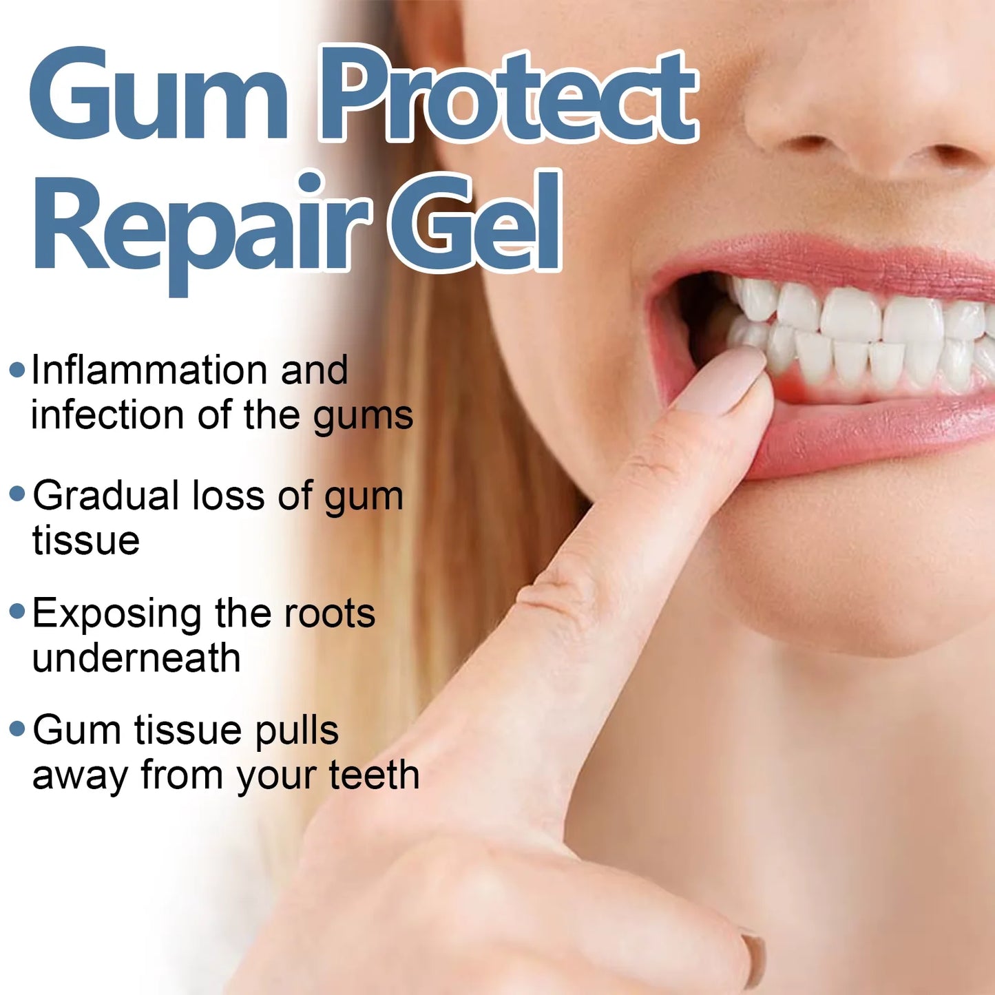 3-Pack Dental Repair Gel Relieves Inflamed Gums and Deep Clean Tooth Dirt Care Reduces Bad Breath Gums Fresh Breath Care Gel