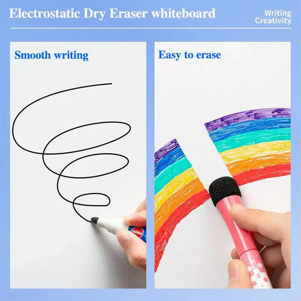 Removable Whiteboard White Blackboard PVC Sticker Chalkboard Wall Sticker Children Home Decoration