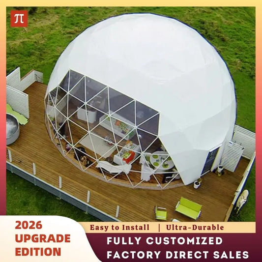 6-8 Person Outdoor Party Dome Tent Large Restaurant Dome Tent Strong Wind Resistance Glamping Dome  Hotel Luxury Geodesic Domos