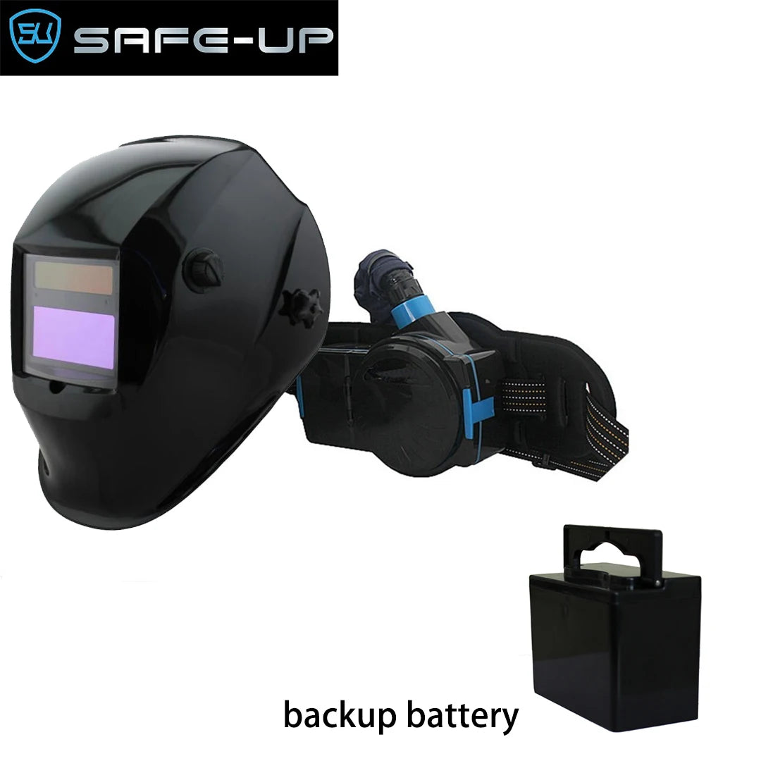 SAFEUP CE 1/1/1/1 Professional Welding Helmet Powered Air Purifying True Color Auto Darkening Welding Masks Dust Removal