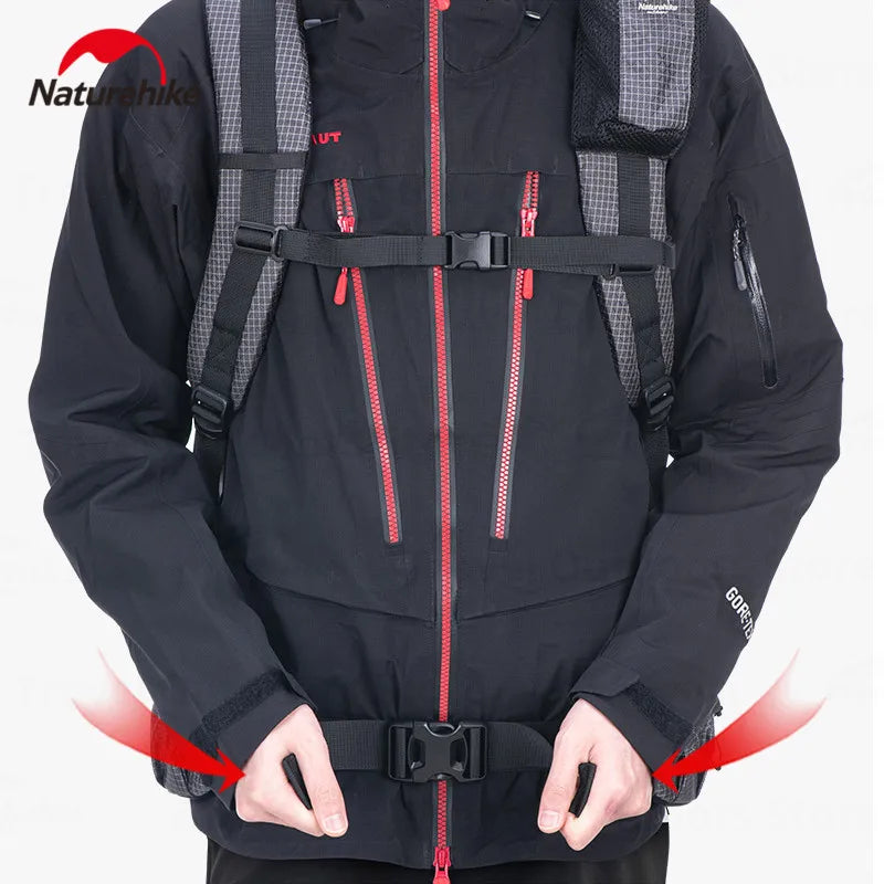 Naturehike Rock Series Camping Backpack 60 + 5L Large Capacity Travel Outdoor Bags 40 + 5L Ultralight Waterproof Hiking Backpack