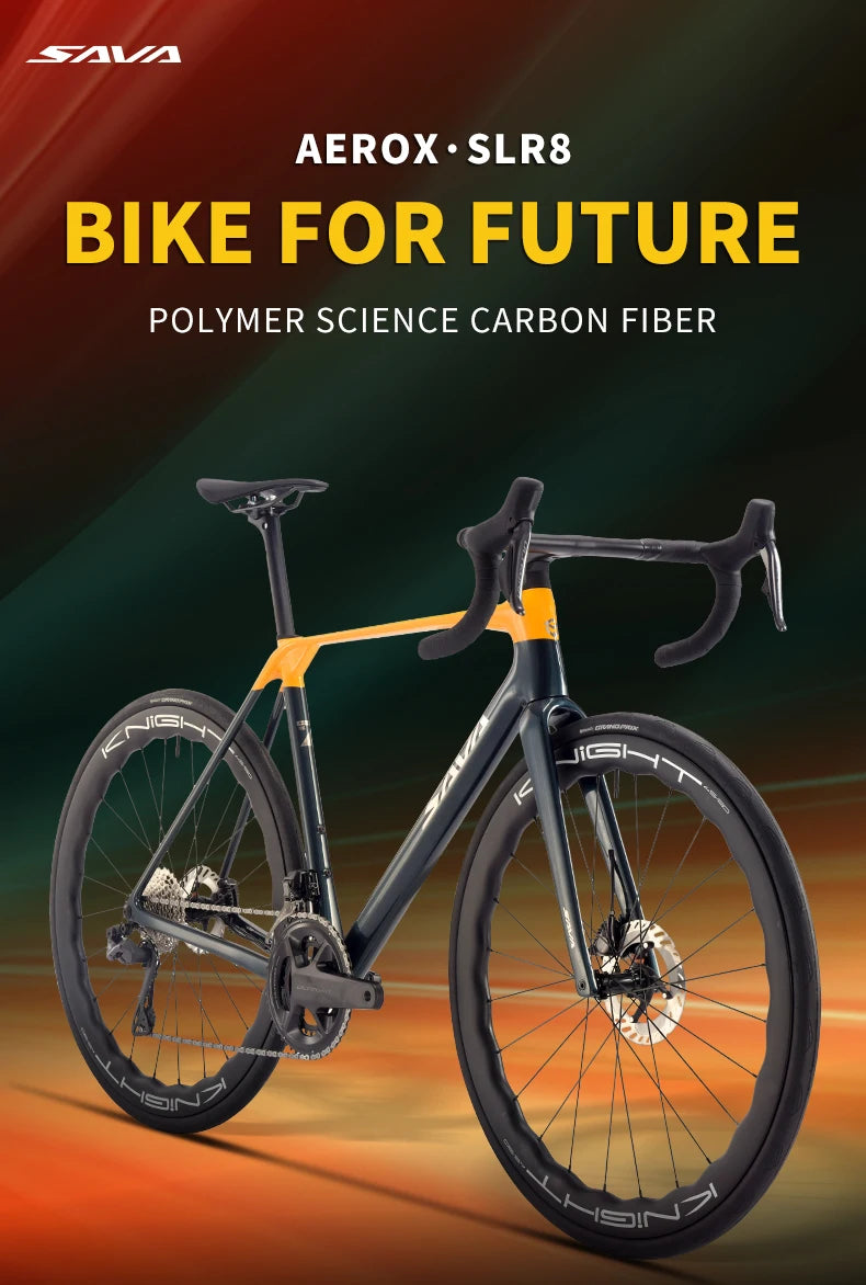 SAVA AEROX SLR8 Full Carbon Fiber Electronic Shift Road Bike Racing Road Bike 7.3kg with SHIMAN0 ULTEGRA 8170 Di2 Kit.