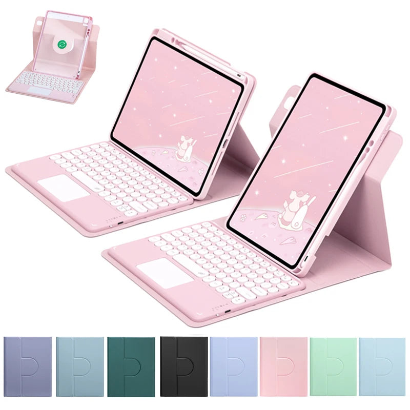 360° Rotation Keyboard Case for IPad 10th 2022 10.9 Air 5 Air 4 Magnetic Cover for IPad Pro 11 Air 3 Pro 10.5 8 9th Gen 10.2"
