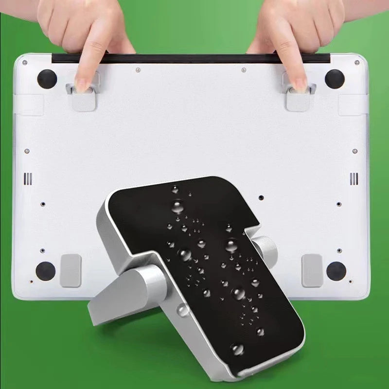 1 Pair Laptop Stand Computer Keyboard Holder Foldable Mini Size Computer Support Holder Space-saving Desk Organizer Laptop Riser