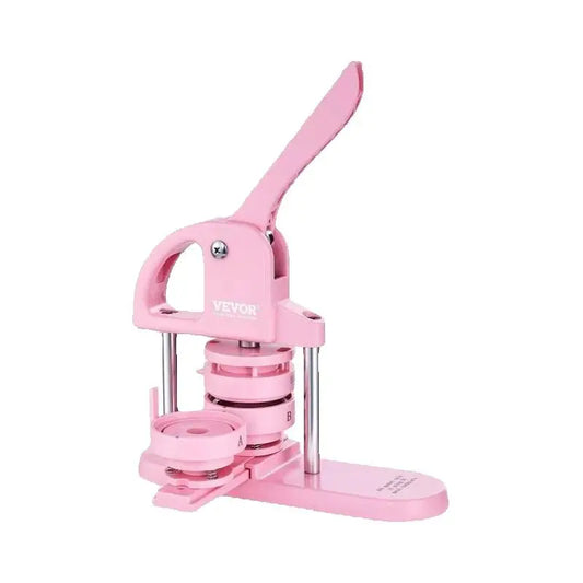 SucceBuy 3-IN-1 Button Maker Button Maker Machine with Panda Magic Book  Ergonomic Arc Handle Punch Press Kit