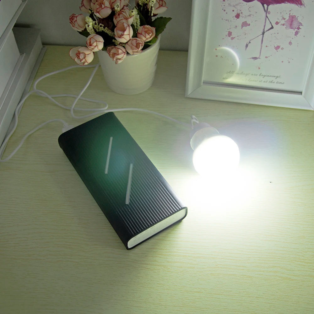 ZK50 LED Light Portable 5W Light Bulb Student Reading Learning Camping Outdoor Lighting Camping Light Mini USB Pendant Light