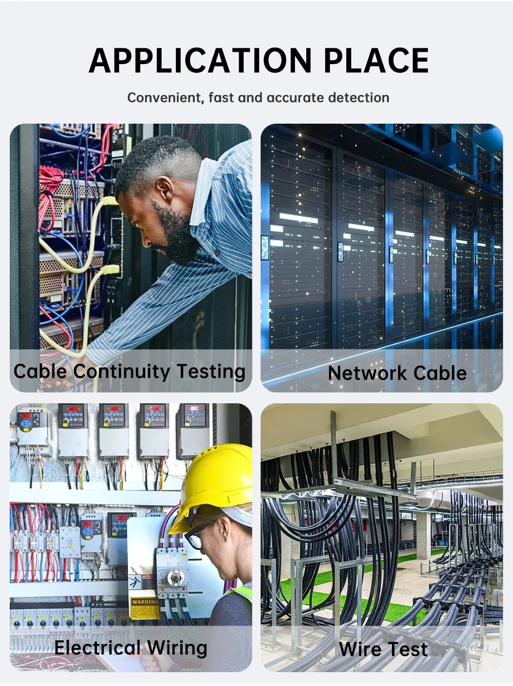 NOYAFA new NF-8108M network cable tester professional rj45 tester Measure Length Cabl Multifunctional poe Network Tools