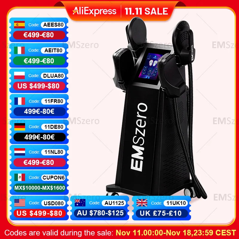 EMSzero RF EMS Body Sculpt Machine 15 Electromagnetic Sculpting Slimming Fat Stimulation Muscle Stimulation Pelvic Body EMSZERO