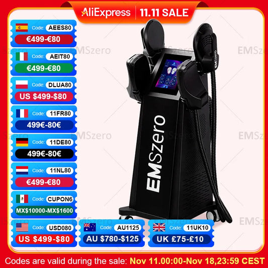 EMSzero RF EMS Body Sculpt Machine 15 Electromagnetic Sculpting Slimming Fat Stimulation Muscle Stimulation Pelvic Body EMSZERO