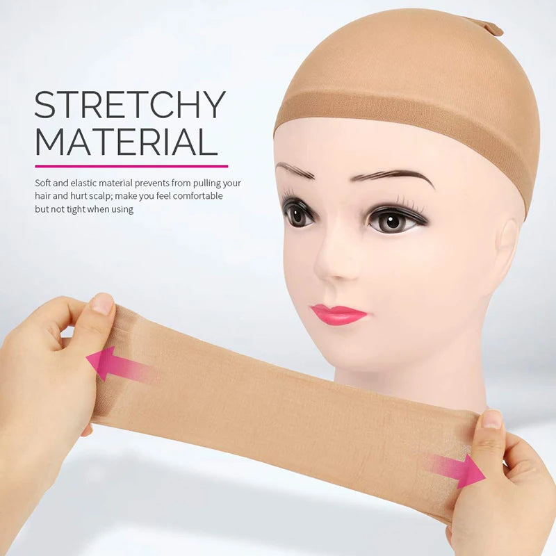 Wig Caps for Halloween & Cosplay - Breathable Mesh Cap for Costume Parties - Seamless Hair Concealer