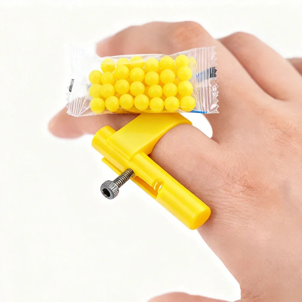 Mini Hidden Plastic Bullet Launcher Party Favors Toy Gun Paper Ball Launch Safe for Prank Kids Gadgets Man Woman Gift